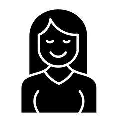 Calm Face  Icon Element For Design
