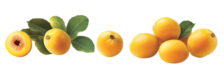 Elegant arrangement of ripe loquats against a stark black backdrop providing contrast
