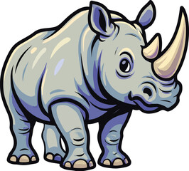 Fototapeta premium White Rhinoceros