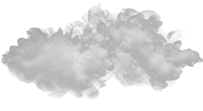 White Gray Smoke Vapor Swirls PNG – Transparent Misty Fume Effect Isolated Background