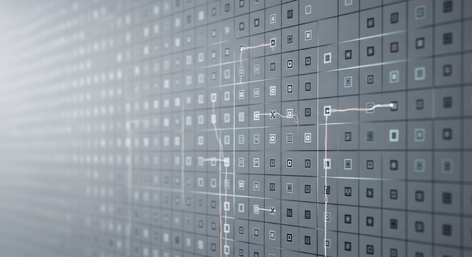 binary code on a black background