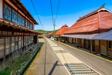 山口県　重伝建　佐々並の町並み