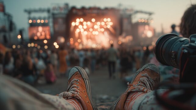 Capturing the Energy of a Music Festival from a Unique Perspective