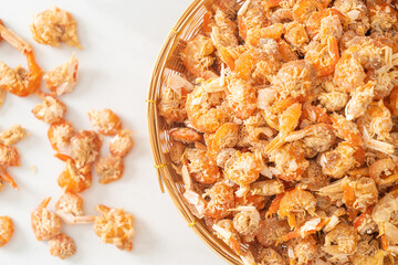 dried shrimps or dried salted prawn