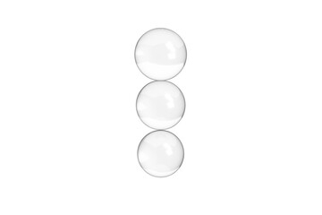 3d render of a glass ball