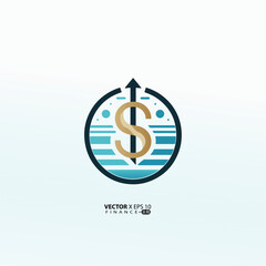 minimalist finance logo features a clean, modern design symbolizing growth, trust, and professionalism. 