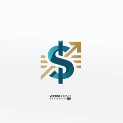 minimalist finance logo features a clean, modern design symbolizing growth, trust, and professionalism. 