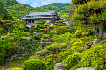 山口県　防府市　旧毛利家本邸　庭園