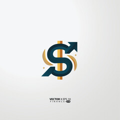 minimalist finance logo features a clean, modern design symbolizing growth, trust, and professionalism. 