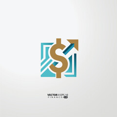 minimalist finance logo features a clean, modern design symbolizing growth, trust, and professionalism. 