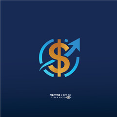 minimalist finance logo features a clean, modern design symbolizing growth, trust, and professionalism. 