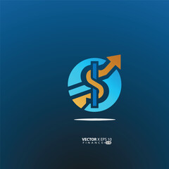 minimalist finance logo features a clean, modern design symbolizing growth, trust, and professionalism. 