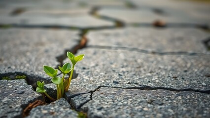 plant growing on the ground