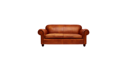 Elegant Brown Leather Sofa Classic Design and Comfort