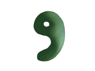 Illustration of a jade magatama © adomon