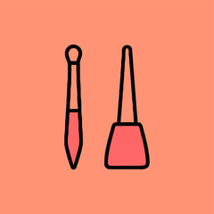 This beauty-themed vector icon set includes lipstick, brushes, mascara, perfume, and more. Perfect for beauty, salon, skincare, and social media designs. Simple and feminine.