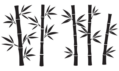 Obraz premium Tropical Bamboo Leaves Decoration Green