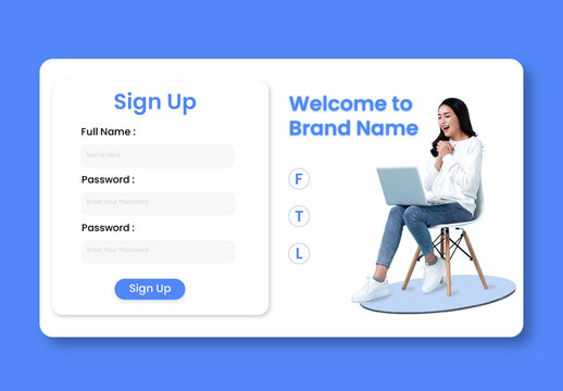 Creative Sign Up Form UI