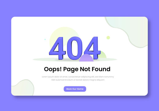 Error Page Layout Design