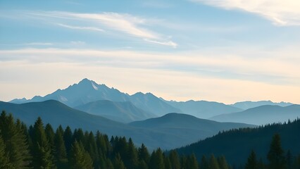 Obraz premium sunrise in the mountains