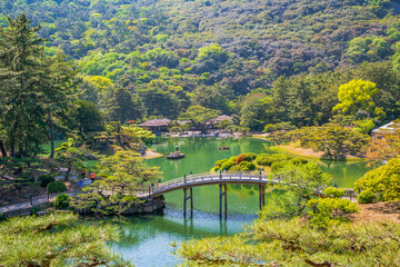 香川県　特別名勝庭園　栗林公園