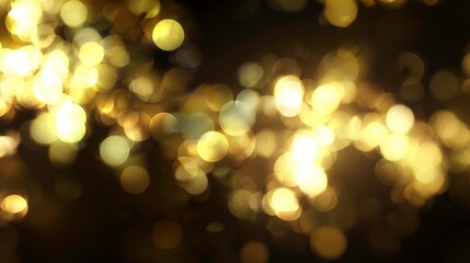 Fototapeta premium High Contrast Golden Bokeh Background with Deep Shadows for Creative and Elegant Visual Compositions in Various Design Projects
