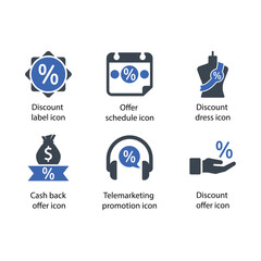 Discount label, Offer schedule, Discount dress, Cash back, Telemarketing, Discount offer, icon