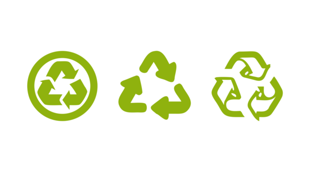 green recycle symbol