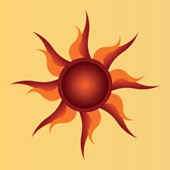 abstract sun vector illustration