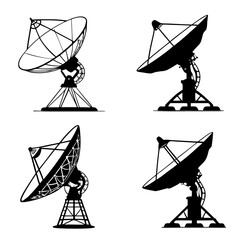 Satellite dishes communication astronomy technology radar