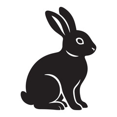 Obraz premium Cute cartoon vector illustration of an isolated white fluffy bunny