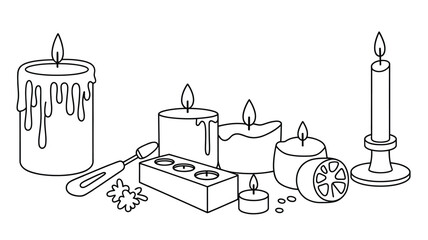 Decorative Candles and Ornaments