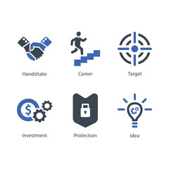 Handshake, Career, Target, Investment, Protection, Idea, icon