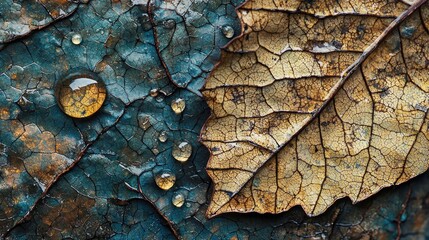 Detailed close-up view of textured autumn leaves.