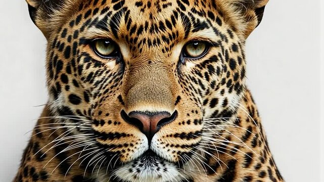 Close-up of a leopard's face
