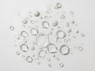 Abstract Water Droplets Clean, Pure, and Refreshing