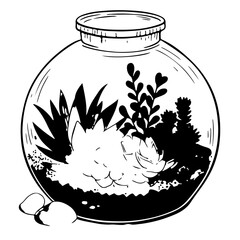 black and white fish