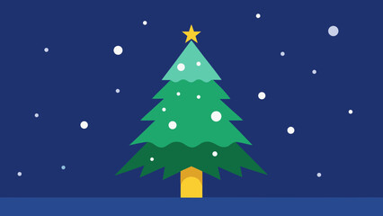 christmas tree in the night