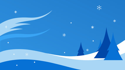 Obraz premium winter landscape with snow