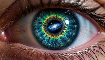 Fototapeta premium Closeup of human eye