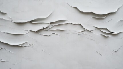 Obraz premium Textured white paint, layered, abstract design.
