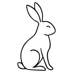 Obraz premium vector illustration of a bunny