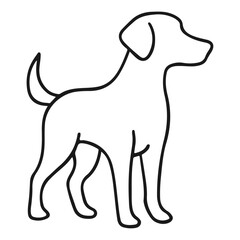 Obraz premium vector illustration of a dog