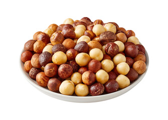 Obraz premium a bowl of nuts isolated on a transparent background