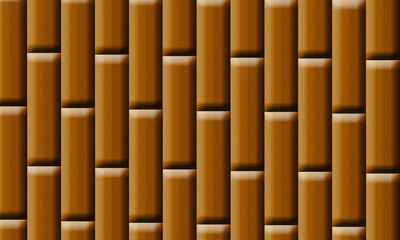 3D Wooden Padded Wall Panel Texture Pattern
