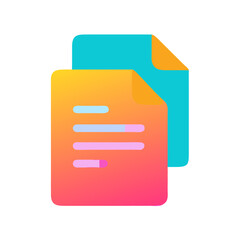 Obraz premium Document File Icon