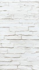 Fototapeta premium Whitewashed brick wall, textured surface.