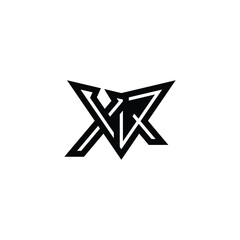 Clean and Creative XQ QX Initials Monogram Logo Design