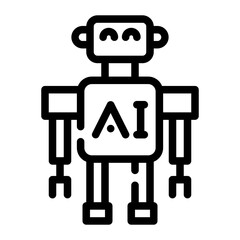 Intelligent robot icon