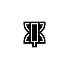 Abstract XQ QX Letter Logo with Modern Design